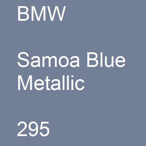 BMW, Samoa Blue Metallic, 295.